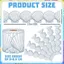 BEABOUT Bảng phấn Bản tin viền bảng, Giấy viền vỏ sò tự dính, DIY 7cm viền chống thấm nước Trang trí lớp học thủ công