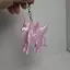 SRVN Móc khóa Pegasus thời trang 3D in màu hồng có khóa trái tim Túi quyến rũ dễ thương.