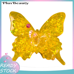 < Pluscloth > 1 / 2 / 3 Chiếc Bướm Lấp Lánh Bóp Đồ Chơi Giảm Căng Thẳng Tăng Chậm Rõ Ràng Cảm Giác Fidget Đồ Chơi Co Giãn Giải Nén Pinch Cho Trẻ Em Người Lớn Thư Giãn Bướm Fidget Đồ Chơi