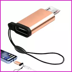 Bộ chuyển đổi USB Nữ sang Nam Đầu nối sạc bằng nhôm Bộ chuyển đổi sạc nhanh Loại C có dây buộc cho lyuvn