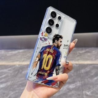 Không. 10 Cầu thủ bóng đá Back View Thích hợp cho Samsung A225G S26ULTRA A14 A555G S23FE A05 A355G S25ULTRA A545G Vỏ mềm silicon trong suốt