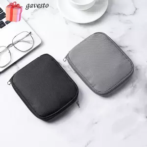 Bộ sắp xếp cáp dữ liệu GAVESTO, Túi lưu trữ kỹ thuật số có dây kéo di động, Túi lưu trữ mini mini bảo vệ đa chức năng Tai nghe
