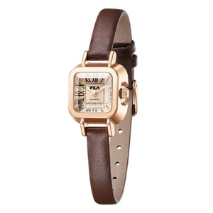 ĐỒNG HỒ FILA DÂY NÂU MẢNH MẶT VUÔNG KÍNH VIỀN ROSE FLL38-6571-101V