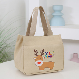 Túi tote dung lượng lớn in hoạt hình đơn giản và phong cách