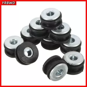YRBWD 10 Cái / 20 Chiếc Gioăng Bộ Dụng Cụ, Cao Su M6 Xe Máy Grommets, Phụ Kiện Động Cơ Fairings Grommets