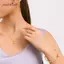 AqToCna Thời Trang 4 Giọt Nước Bộ Trang Sức Nelace Vòng Tay Bông Tai Nhẫn Nữ Quà Tặng Ngày Lễ Tình Nhân AqToCna