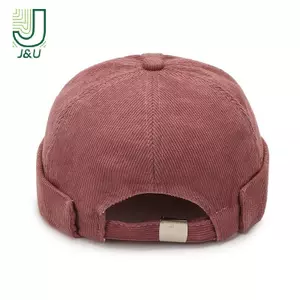 Mũ không vành Mũ Hip Hop Có thể điều chỉnh Bule Street Mũ di động thông thường Mũ thời trang nam Cotton không vành Mũ vòm cổ điển Mũ làm mũ