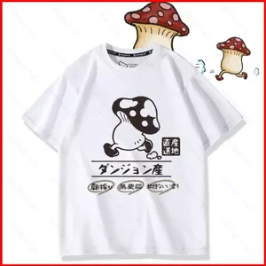 YB1 Ngon Trong Mê Cung Đi Bộ Nấm Cosplay Vải 3D Mùa Hè Áo Thun Anime Tay Ngắn Top BY1