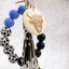 Phong Cách Phương Tây Hạt Gỗ Silicon Đính Hạt Gỗ Tròn Chip Móc Khóa Túi Mặt Dây Chuyền Phụ Kiện