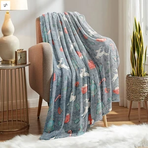 Chăn Flannel phát sáng mềm mại cho giường Phòng khách ném AC