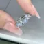 {Star Flower Give} Shen Star Back Impression Sea Blue Star Flower Ring Nữ Light Luxury Niche High-End Sweet Index Finger