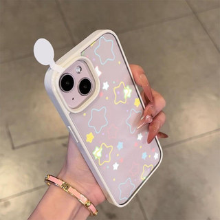 Thích Hợp Cho IPhone 16 15 14 13 12 11 Pro Max X XR XS Doodle stars Vỏ Điện Thoại Acrylic Vỏ Cứng Chất Lượng Cao LBK