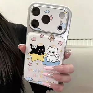 Mèo đen trắng Thích ứo với iPhone 1714p15 trường hợp 13/11 mới 1211 nổ