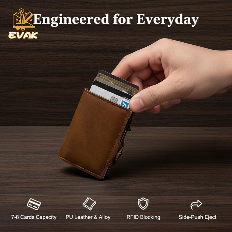 Alittlesetrtu Ví Đa Chức Năng Dành Cho Nam Nữ RFID Bloing Kim Loại Đựng Thẻ 12 Khe Thích Hợp Cho Mua Sắm VN