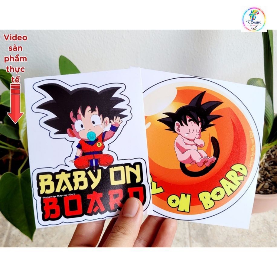 "Tem Dán Xe 'Songuku Baby In Car' - Decal Ô Tô Chống Nước Dành Cho Gia Đình Có Trẻ Nhỏ - Mày Mò Store"