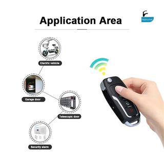 [GIK] Chìa khóa điều khiển từ xa ô tô 433 MHz Thay thế cửa nhà để xe điện thông minh Nhân bản Sao chép từ xa 4 Channe [VN]