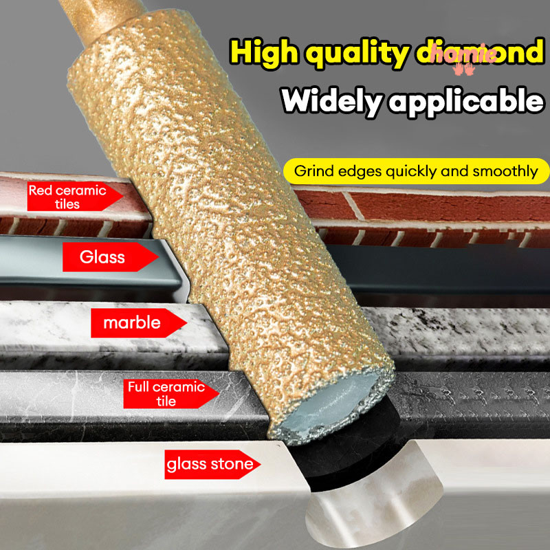 ✨Homie✨6MM Mũi khoan gạch men, đầu đánh bóng mũi khoan, khoan khô, cắt tỉa cạnh