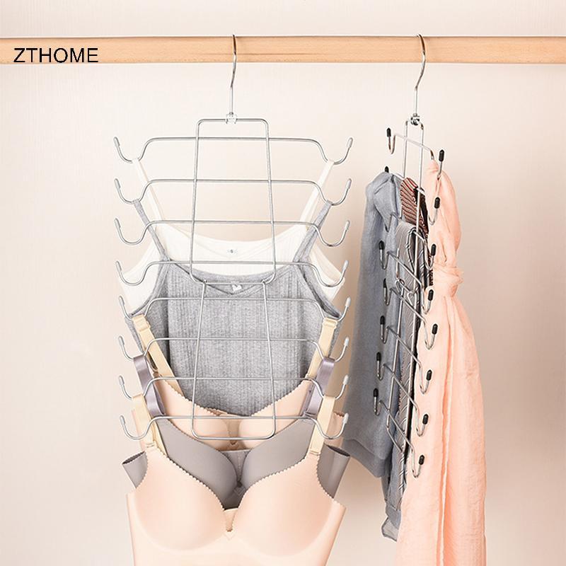 ZTHOME Móc Treo Quần Áo Nhiều Lớp Quần Lót Gấp Móc Treo Áo Ngực Bảo Quản Quần Ras Không Để Lại Dấu Vết Nhiều Điểm HOT