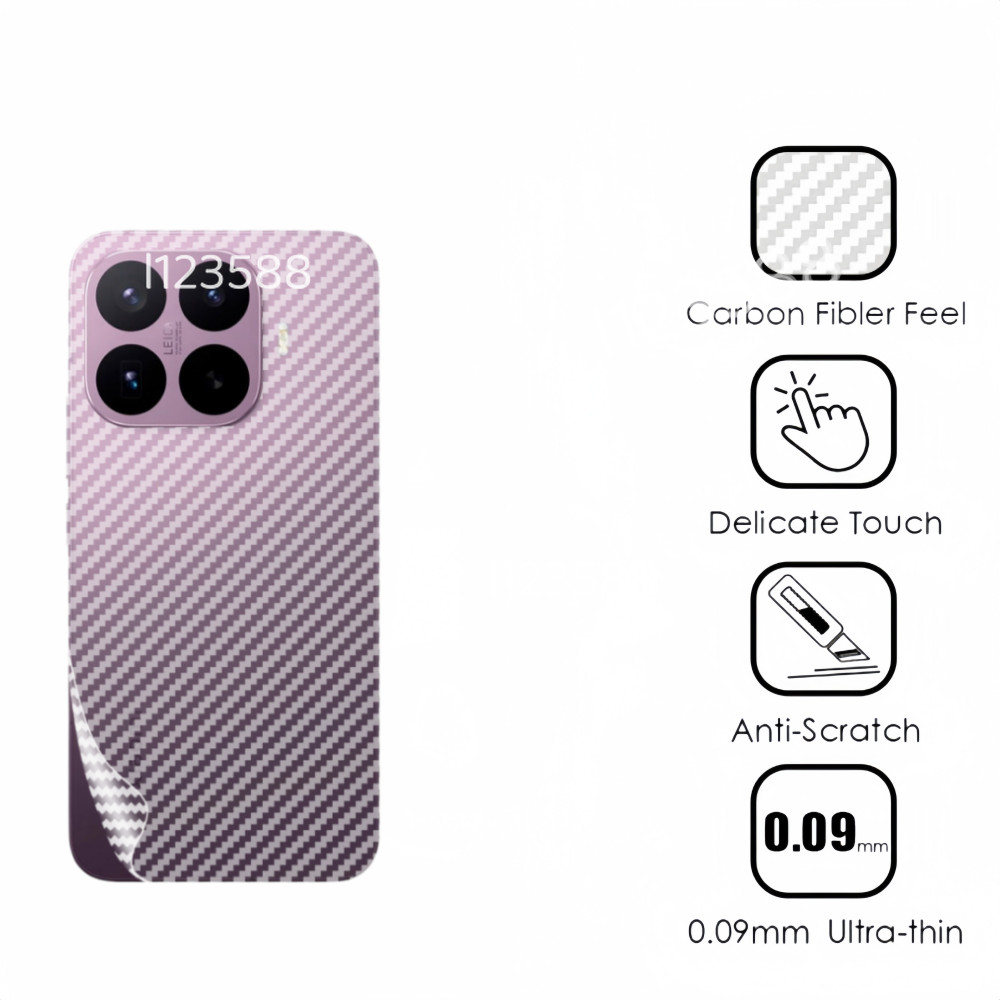 Dành Cho Xiaomi 17TPro 2026 Mặt Sau Bảo Vệ Mềm Cho Xiaomi 17T 17TPro Xiaomi17T Pro 5G Sợi Carbon Mờ Mặt Sau Phim Trong Suốt Scratcher