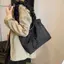 BeautifulHomeA Hàn Quốc Hợp Thời Trang Dây Rút Xếp Ly Túi Đeo Vai Thời Trang Dung Tích Lớn Túi Tote Ngọt Mát Thường Ngày Đa Năng Túi Xách Nữ VN