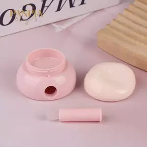 PNPIA- 3.5g Mini Mỹ Phẩm Lọ Rỗng Chậu Trang Điểm Chăm Sóc Da Hộp Đựng Kem Mặt Hộp Son Dưỡng Môi Có Thìa Silicon Chai Có Thể Đổ Lại
