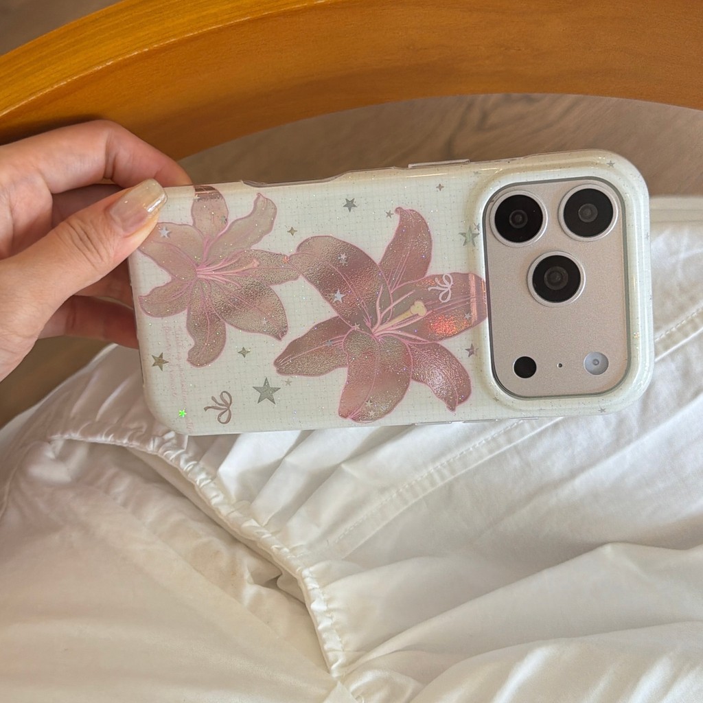 Ốp Điện Thoại Star Lily Cho IPhone 17 Pro Max 17Air 16 15 14 13 Vỏ Bảo Vệ Chống Sốc