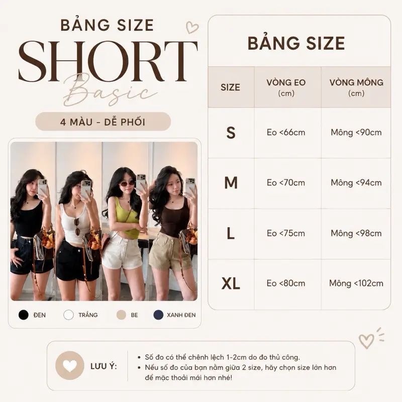 Quần Short Jean Nữ CHEZIHOUSE Vải Jean Mềm Qc Lưng Cao Tôn Dáng #8601-04 4 màu siêu đẹp