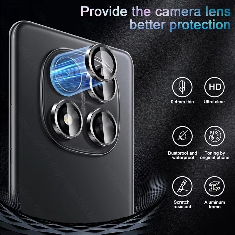 Dành Cho Redmi Note 14 14Pro Note14 Note14Pro Điện Thoại Camera Bảo Vệ Ống Kính Vòng Dành Cho Redmi Note 14 Pro 5G 4G Ấn Độ Hợp Kim Nhôm Bảo Vệ Kính Cường Lực Ống Kính Phim