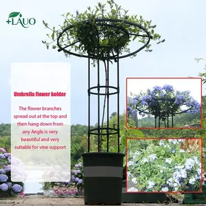 Springevenstar giàn leo cây vườn dạng dù, hỗ trợ cây leo, tự lắp DIY, phù hợp chậu hoa, Springevenstar