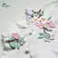 Springevenstar Thanh Lịch Hoa Thêu Miếng Dán 1 Cái Sắt Trên DIY May Phụ Kiện Cho Túi Quần Áo Trang Trí Thủ Công Springevenstar