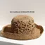 Mũ Rơm Dệt Tay BRAAA, Hoa Handmade Chất Liệu Rơm Mũ Người Cá, Chất Lượng Cao Thiết Kế Đơn Giản Chống Tia UV Thoáng Khí Panama Mũ Rơm Mùa Hè