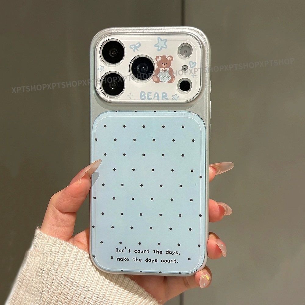 Ốp điện thoại Acrylic mạ chấm bi cho iPhone 17 Pro Max 16 15 14 13 Vỏ bảo vệ chống sốc