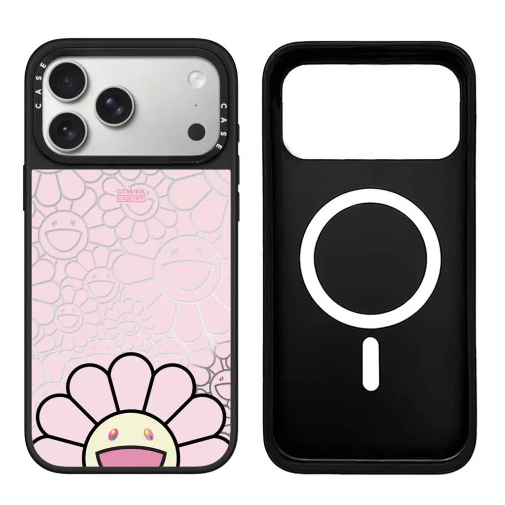 Gương Từ Tính Hoa Hồng Ốp Lưng Điện Thoại IPhone 17 16 Pro Max 17Air 17 16 15 14 13 12 11 Vỏ Bảo Vệ Chống Sốc