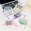 Tấm bảo vệ thẻ ảnh BRBRAA, có nơ ruy băng & móc khóa PVC 3 inch Photocard, Quà tặng trưng bày thẻ thần tượng Kpop chống nước trong suốt INS