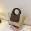2026 Phong Cách Mới Retro Màu Sắc Tương Phản Túi Rơm Nữ Mùa Hè Tay Dệt Túi Tote Thời Trang Đơn Giản Túi Xách Một Vai