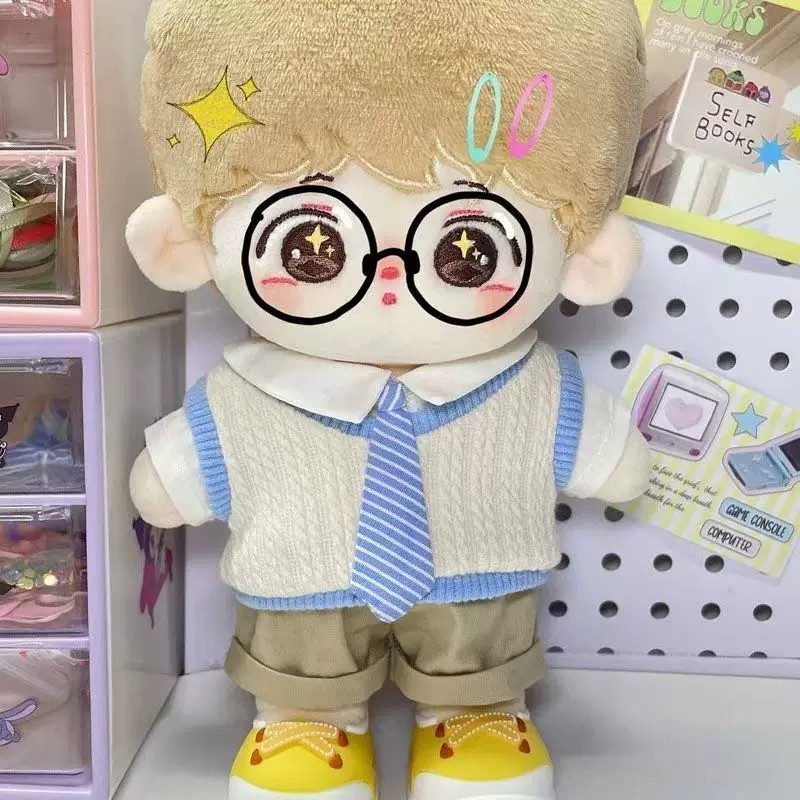 20cm Quần Áo Bé Preppy Cotton Búp Bê Không Thuộc Tính Quần Áo Dễ Thương Phù Hợp Với Búp Bê Búp Bê Trang Phục Thay Thế Hàng Sẵn Có 6.2