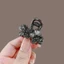 MAUROPOLI Cao Cấp Pha Lê Đen Bướm Kẹp Trung Bình Đầu Lưng Nửa Tie Phụ Kiện Tóc Tính Khí Cá Mập Kẹp Tóc Nhỏ Kẹp Tóc