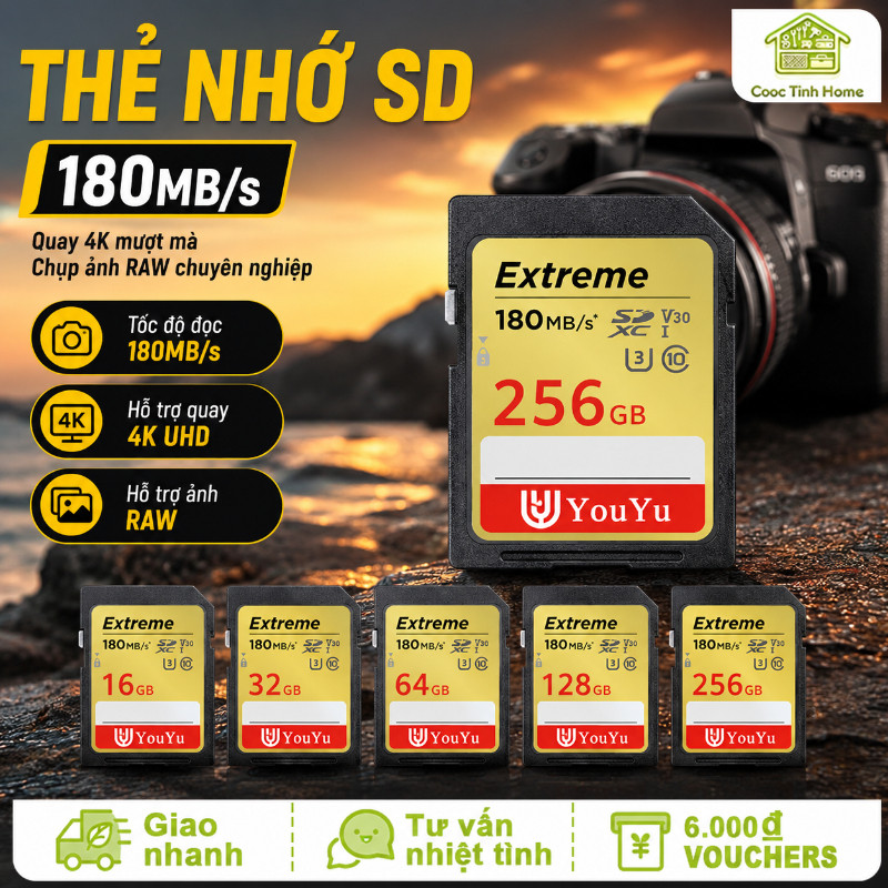 Thẻ Nhớ SD Chuyên Nghiệp - Tốc Độ Cao, Độ Ổn Định Vượt Trội, Bạn Đồng Hành Tin Cậy Cho Mọi Dự Án Nhiếp Ảnh & Quay Phim