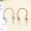 Dây đeo túi kim cương giả CPINCP, Dây đeo dây chuyền túi xách lấp lánh bằng kim cương giả lấp lánh, sáng bóng sành điệu với khóa thắt nút thắt nút nút DIY Làm ví