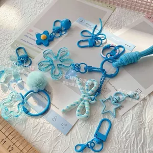 Giảm Giá Dễ Thương Sang Trọng Bóng Ngôi Sao Nơ Móc Khóa Trong Suốt Acrylic Đậu Mặt Dây Chuyền Sinh Viên Tiệc Bạn Gái Quà Tặng
