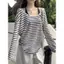 Wasteland Style Niche Thin Style Lazy Style Covering Meat Commuter Sling + Áo hai mảnh