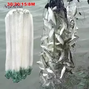 AqToCna 8 / 15 / 20 / 30M Lưới Câu Cá Nylon Lưới Đơn Dây Câu Cá Bẫy Phao Lưới Lưới Đơn Câu Chuyện Dụng Cụ Phụ Kiện AqToCna