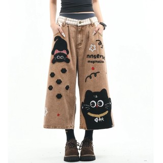 Quần short denim nam ESEA thương hiệu thời trang Mỹ phong cách trung tính chất lượng cao