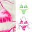 Treeling Tie Dye Bộ đồ tắm dành cho nữ Hai chiếc Đồ bơi xẻ đôi Đồ bơi đẩy lên Đồ bơi