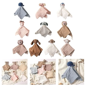 Yoo Animal Móc Chăn Cho Bé An Ninh Cotton Mềm Mại Đồ Chơi Thoải Mái Đa Năng