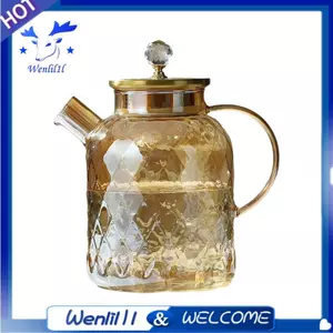 Ấm trà có bộ lọc Ấm đun nước nhiệt có nắp Máy pha trà lạnh và nhiệt để nở trà trái cây 1.8L