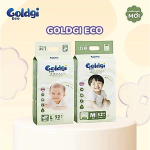 BỈM DÁN/ QUẦN GOLDGI ECO GIÁ TỐT, SIÊU KHÔ THOÁNG, SIÊU THẤM HÚT, AN TOÀN ĐỦ SIZE CHO BÉ