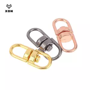 20 Chiếc Nhẫn Chìa Khóa Xoay Hợp Kim Kẽm 1.6cm Xoay Chó Bule Đầu Nối Keyfob DIY Móc Chìa Khóa Mặt Dây Phụ Kiện [Mina]