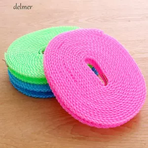 Dây Giặt DELMER, Dây Quần Áo Du Lịch Di Động 5m / 8m / 10m, Quần Áo Treo Chống Trượt Nhẹ Chống Gió Cắm Trại Quần Áo Sân Sau