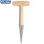 <cosyh>Garden Hole Digger with Wooden Handle for Planting Transplanting Fertilizing Use